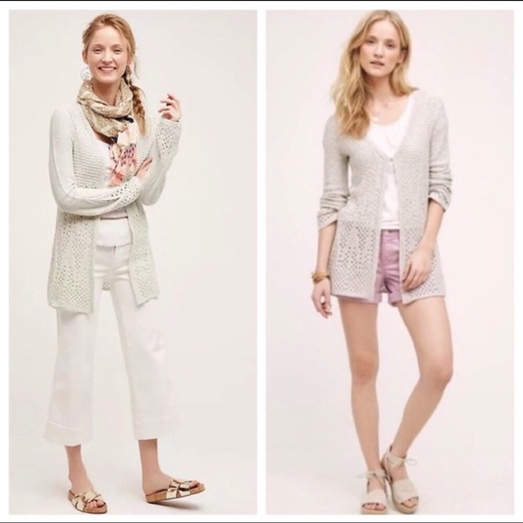 Anthropologie Sweaters - Knitted & Knotted Bella Pointelle Cardigan